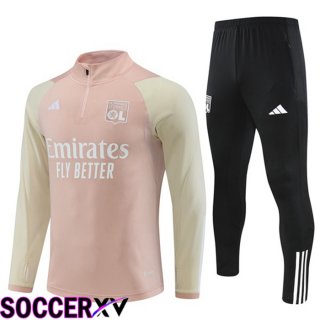 Lyon OL Training Tracksuit Suit Pink 2023/2024