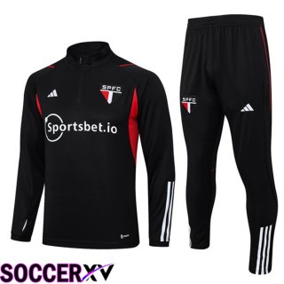 Sao Paulo FC Training Tracksuit Suit Black 2023/2024