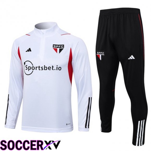 Sao Paulo FC Training Tracksuit Suit White 2023/2024