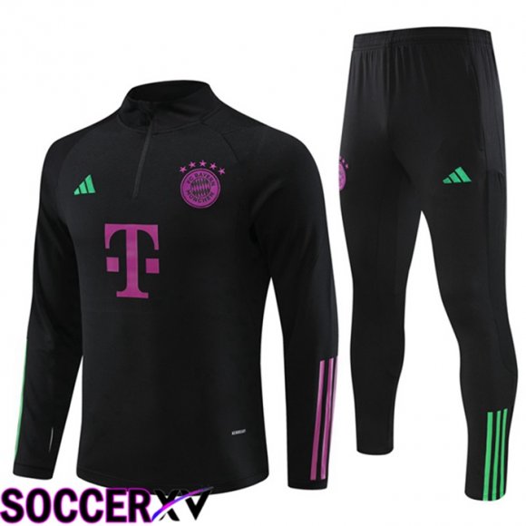 Bayern Munich Training Tracksuit Suit Black 2023/2024