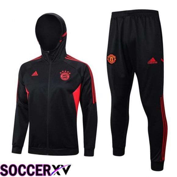 Bayern Munich Training Tracksuit Hoodie Black 2023/2024