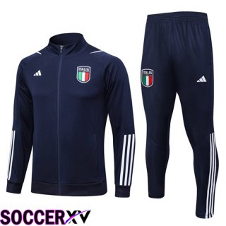 Italy Training Jacket Suit Royal Blue 2023/2024