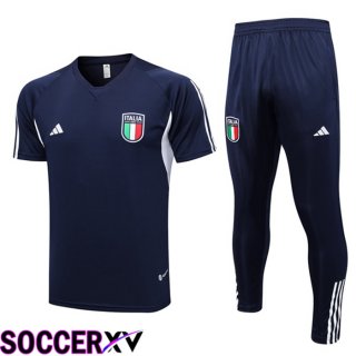 Italy Training T Shirt + Pants Royal Blue 2023/2024