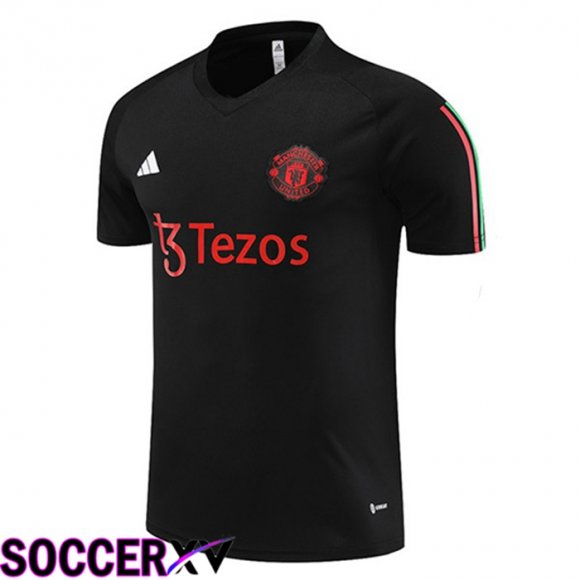 Manchester United Training T Shirt Black 2023/2024