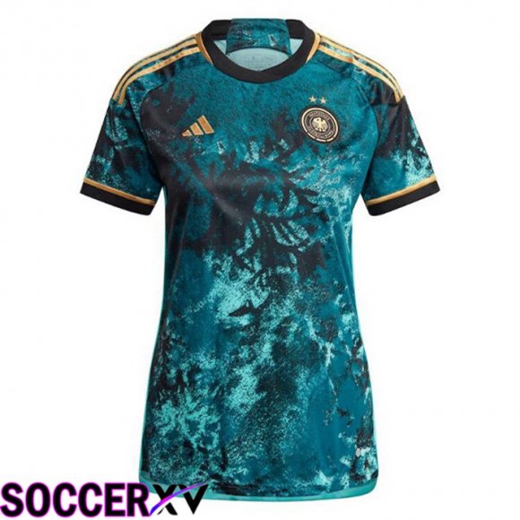 Germany Womens Soccer Jersey Away Green 2023/2024