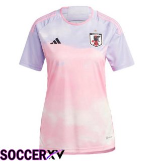 Japan Womens Soccer Jersey Away Pink 2023/2024