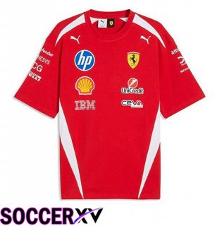 Scuderia Ferrari Team T-Shirt F1 Red/White 2026