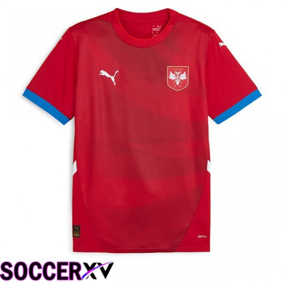 Serbia Home Soccer Jersey Red 2024/2025