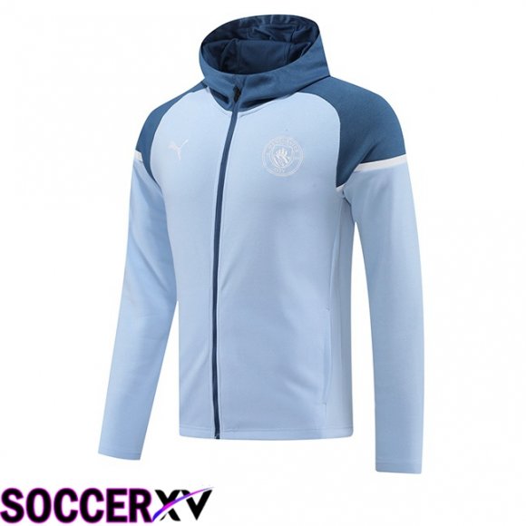 Manchester City Training Sweatshirt Hoodie Blue 2024/2025