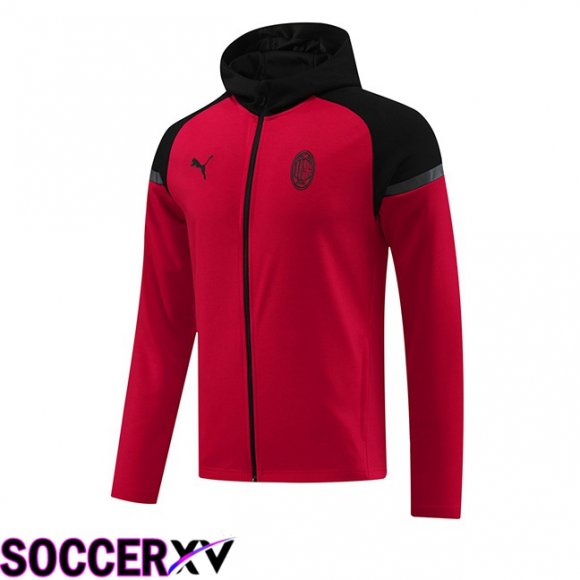 AC Milan Training Sweatshirt Hoodie Red 2024/2025