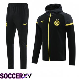 Dortmund BVB Training Tracksuit - Training Sweatshirt Hoodie Black 2024/2025