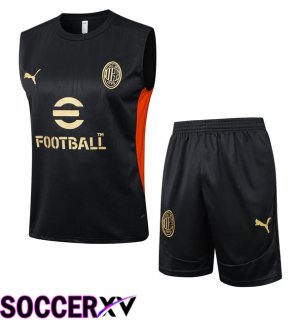 AC Milan Gilet Soccer + Shorts Black 2025/2026