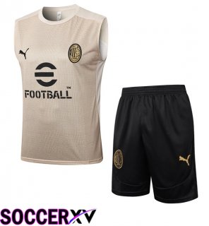 AC Milan Gilet Soccer + Shorts Yellow 2025/2026