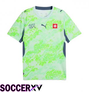 Swiss Away Soccer Jersey Green 2026/2027