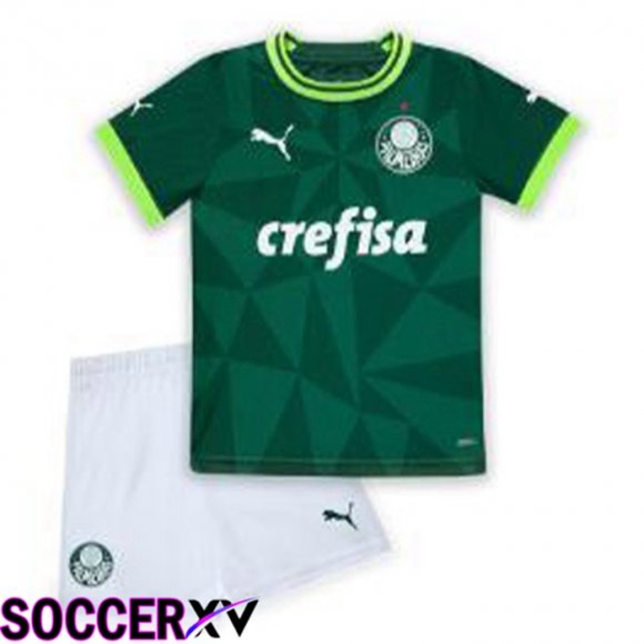 Palmeiras Kids Soccer Jersey Home Green 2023/2024