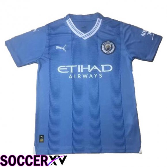 Manchester City Soccer Jersey Home Blue Leaked Version 2023/2024