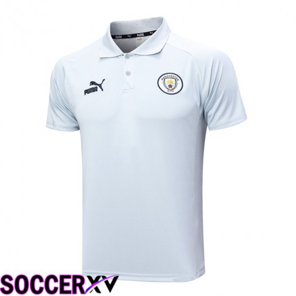 Manchester City Soccer Polo White 2023/2024