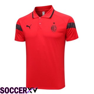 AC Milan Soccer Polo Red 2023/2024