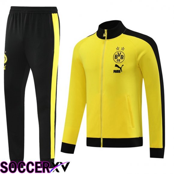 Dortmund BVB Training Jacket Suit Yellow 2023/2024