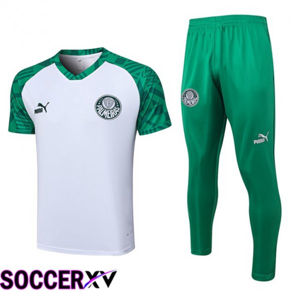 Palmeiras Training T Shirt + Pants White 2023/2024