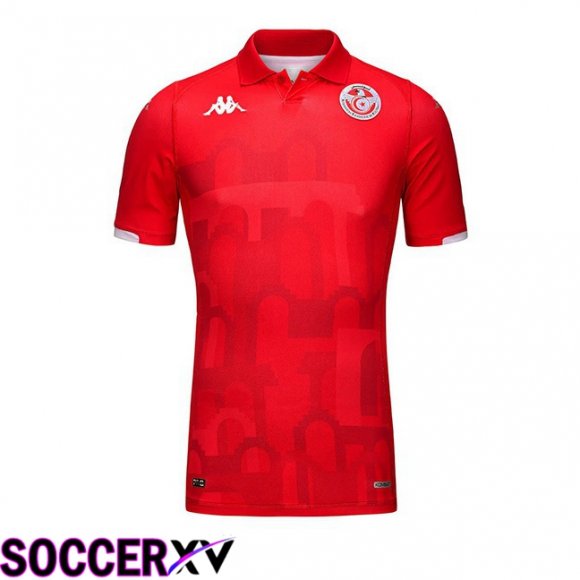 Tunisia Home Soccer Jersey Red 2024/2025