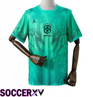Brazil Goalkeeper Soccer Jersey Green Soccer World Cup 2026