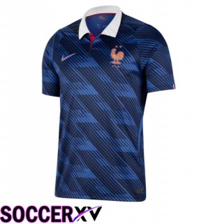 France Home Soccer Jersey Blue Soccer World Cup 2026