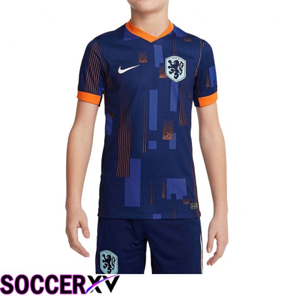 Netherlands Kids Away Soccer Jersey 2024/2025