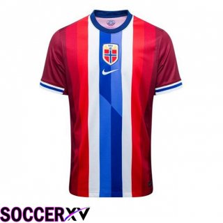 Norway Home Soccer Jersey Red Blue 2024/2025