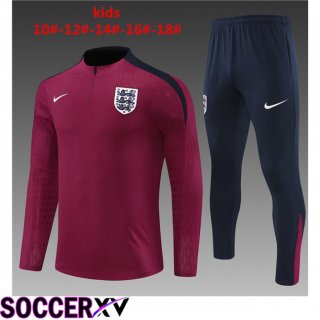 England Kids kit Training Tracksuit Red 2024/2025