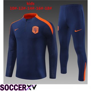 Netherlands Kids kit Training Tracksuit Blue Royal 2024/2025