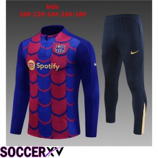 FC Barcelona Kids kit Training Tracksuit Blue Red 2024/2025