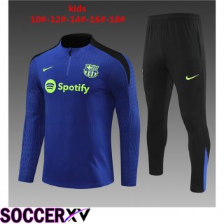 FC Barcelona Kids kit Training Tracksuit Blue 2024/2025