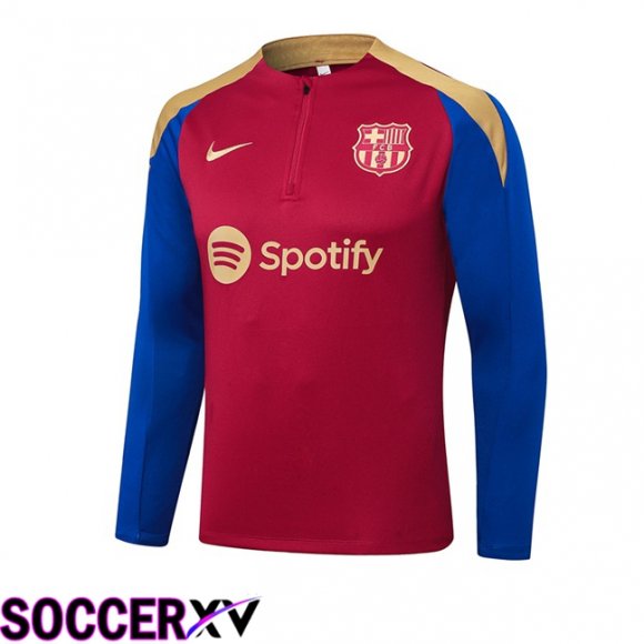 FC Barcelona Training Sweatshirt Blue Red 2024/2025