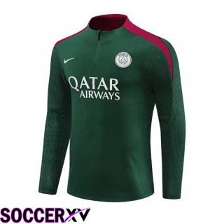 Paris PSG Training Sweatshirt Green 2024/2025