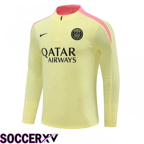 Paris PSG Training Sweatshirt Yellow 2024/2025