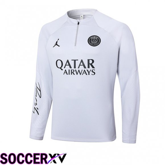 JORDAN Paris PSG Training Sweatshirt White 2024/2025