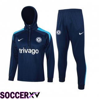 FC Chelsea Training Tracksuit - Training Sweatshirt Hoodie Blue Royal 2024/2025