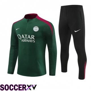 Paris PSG kit Training Tracksuit Green 2024/2025