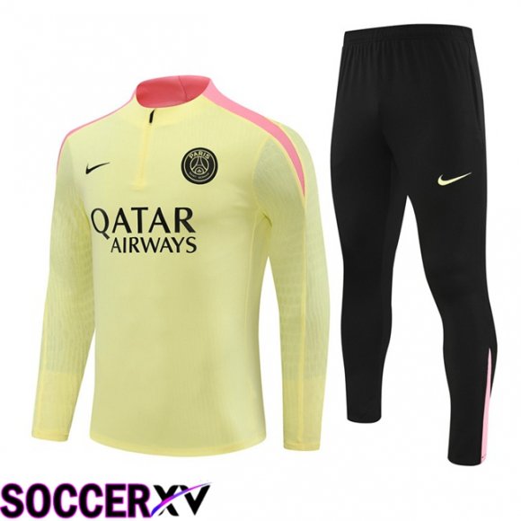 Paris PSG kit Training Tracksuit Yellow 2024/2025