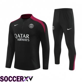 Paris PSG kit Training Tracksuit Black 2024/2025