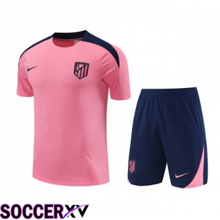 Atletico Madrid kit Training T Shirt + Shorts Pink 2024/2025