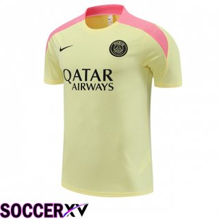 Paris PSG Training T Shirt Yellow 2024/2025