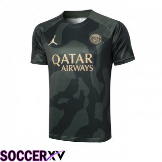 Paris PSG Training T Shirt Green 2024/2025