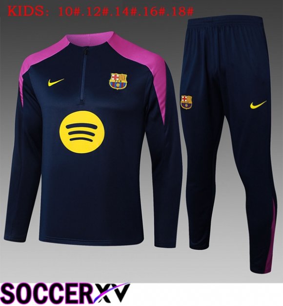 FC Barcelona Kids kit Training Tracksuit Blue Royal 2025/2026