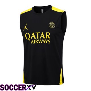 Paris PSG Soccer Vest Black 2023/2024