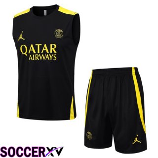 Paris PSG Soccer Vest + Shorts Black 2023/2024