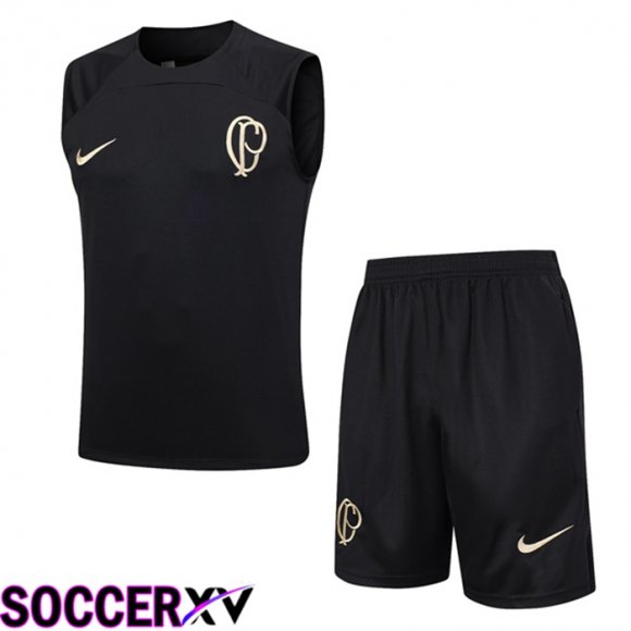 Corinthians Soccer Vest + Shorts Black 2023/2024