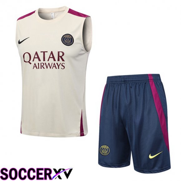 FC Barcelona Soccer Vest + Shorts Brown 2023/2024