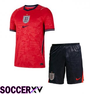 England Kids Away Soccer Jersey Red 2026/2027